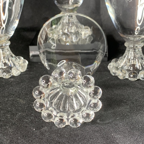 Set of 4 VTG MCM Berwick Boopie Clear liquor cocktail glasses by ANCHOR HOCKING - Picture 6 of 8